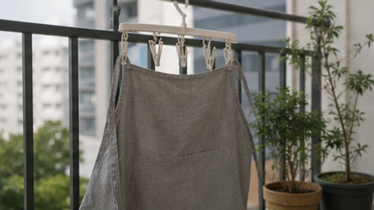 How to Set Up a Balcony Apron Drying Clip