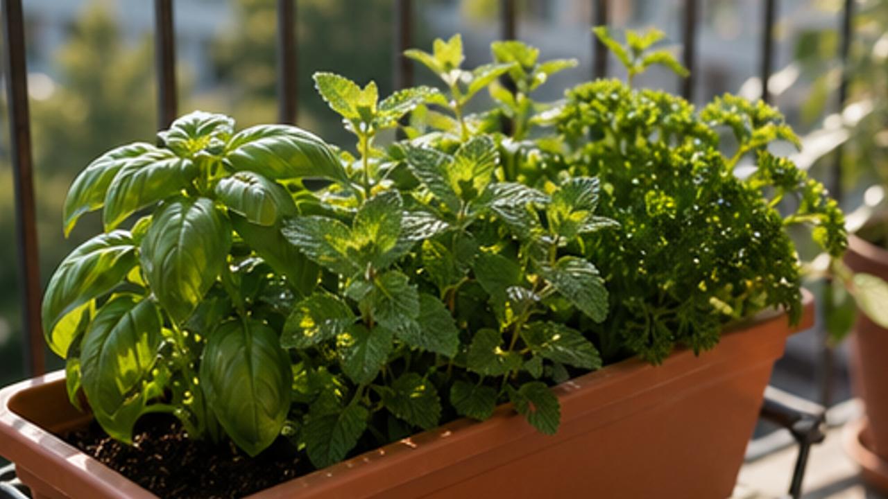 How to Set Up a Simple Balcony Herb Pot