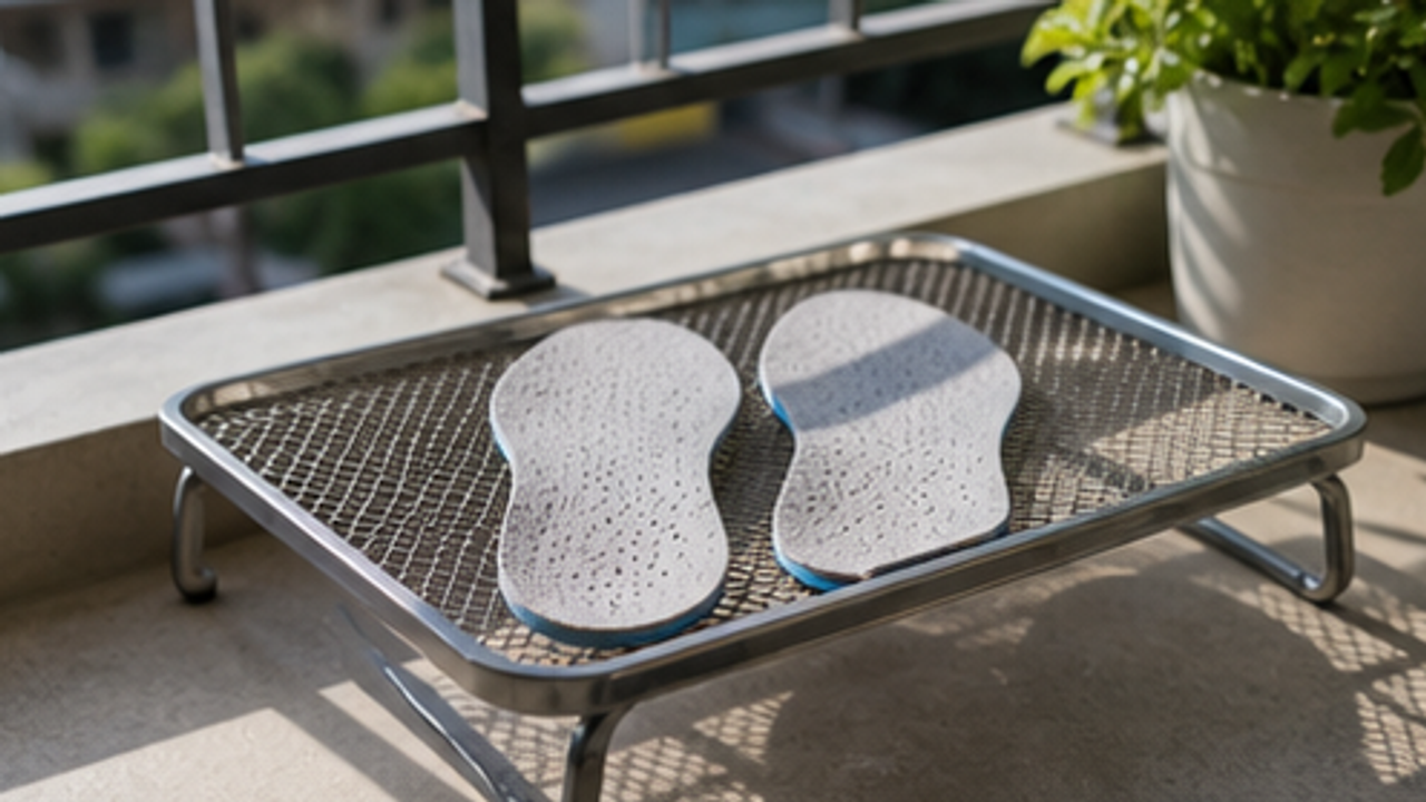 How to Set Up a Balcony Insole Drying Tray