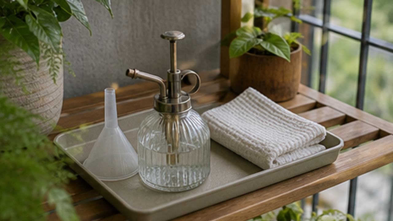 How to Prepare a Balcony Plant Mister Refill Tray