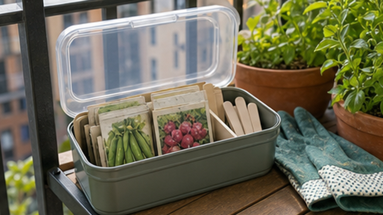 How to Prepare a Balcony Seed Packet Moisture Box