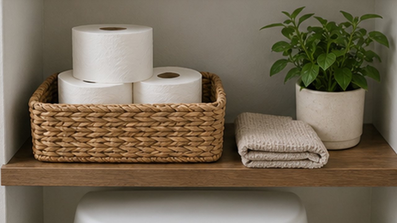 How to Make a Bathroom Backup Roll Basket