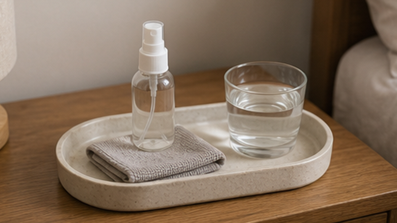 How to Prepare a Bedside Sleep Spray Blotting Tray