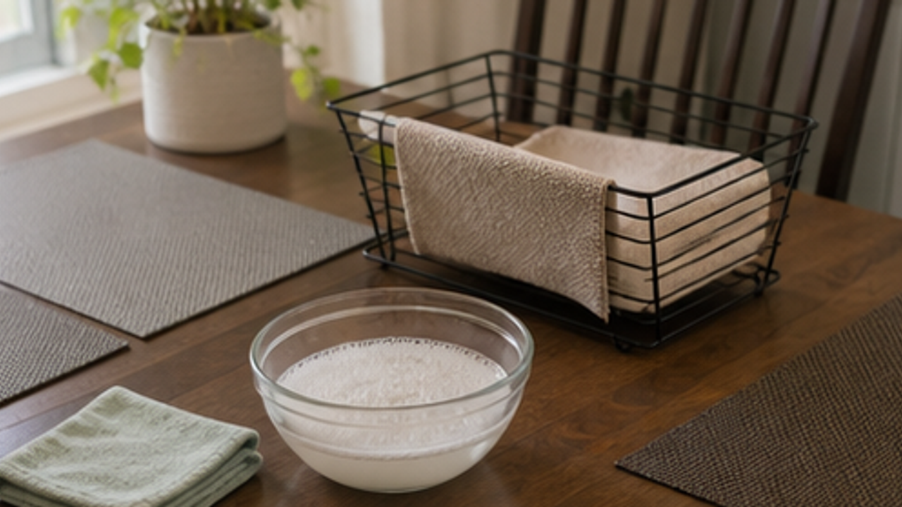 How to Clean Dining Table Placemats