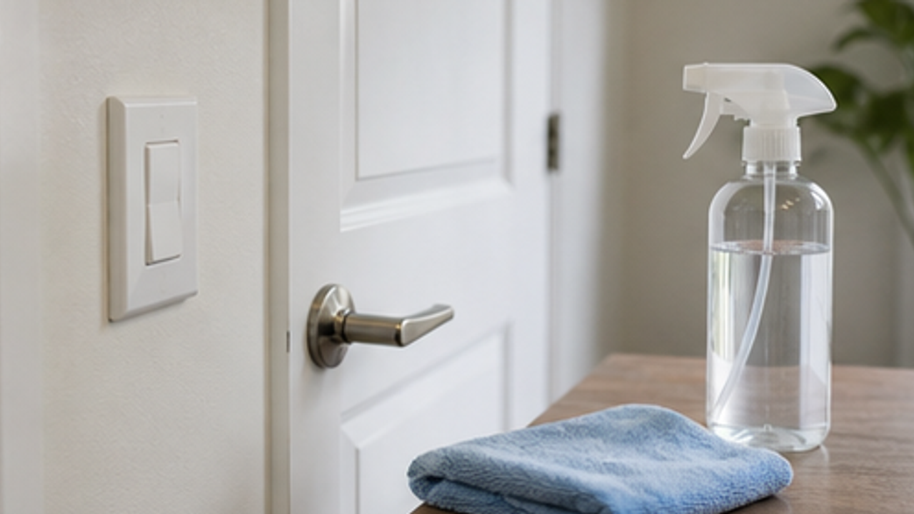 How to Clean Door Handles and Light Switches