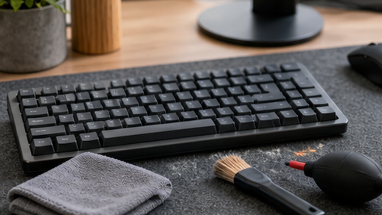 Clean a Computer Keyboard Surface Safely