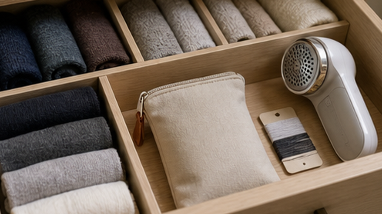 How to Organize a Closet Seasonal Sock Repair Pouch