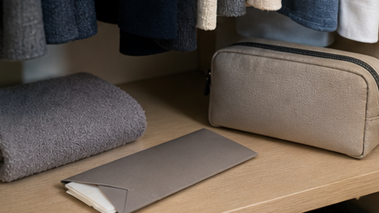 How to Prepare a Closet Travel Laundry Soap Sheet Envelope