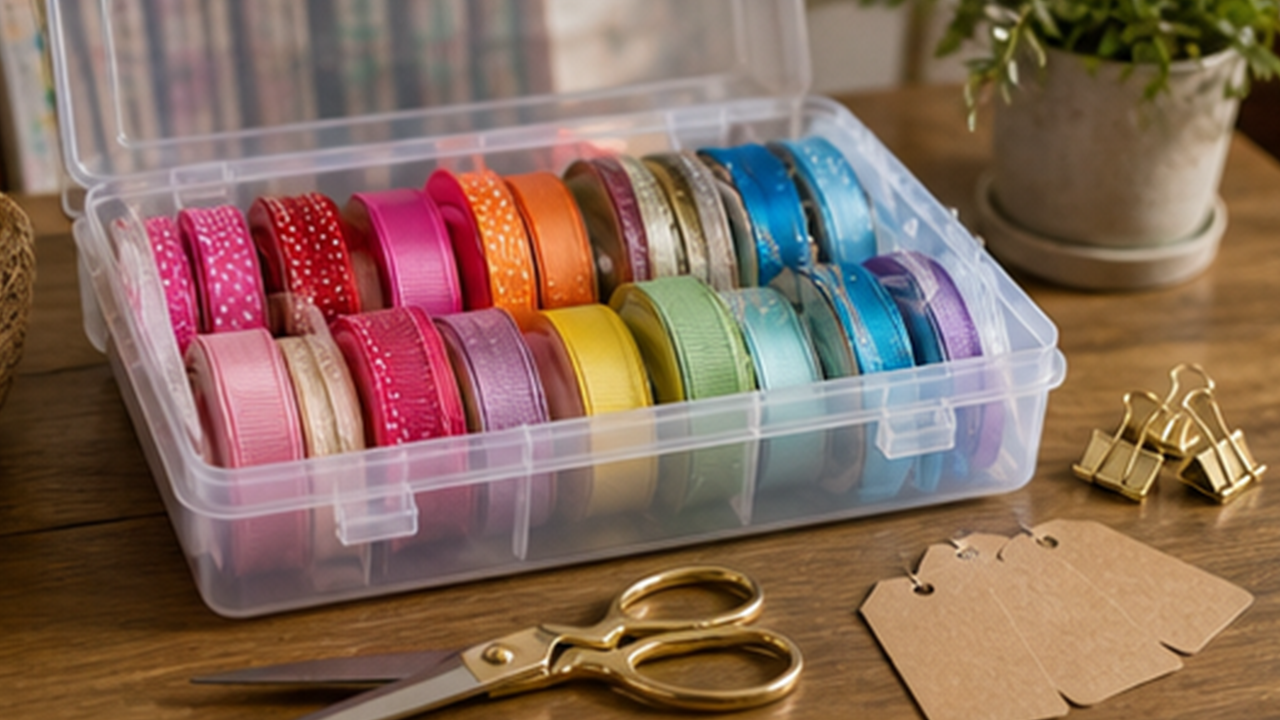 How to Organize a Craft Ribbon Box