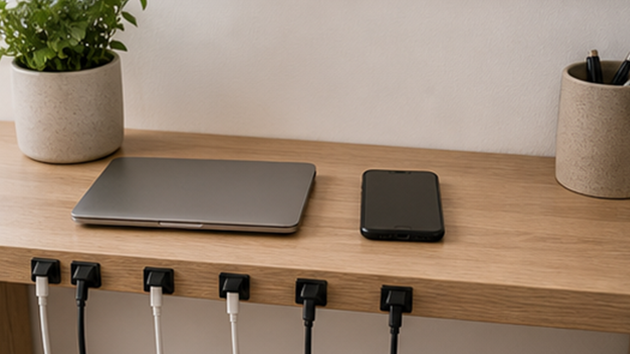 How to Build a Simple Desk Cable Clip Row