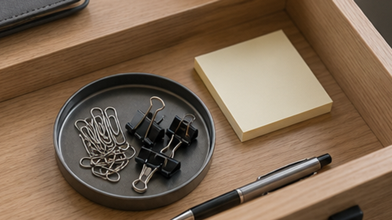 How to Organize a Desk Paperclip Magnet Dish