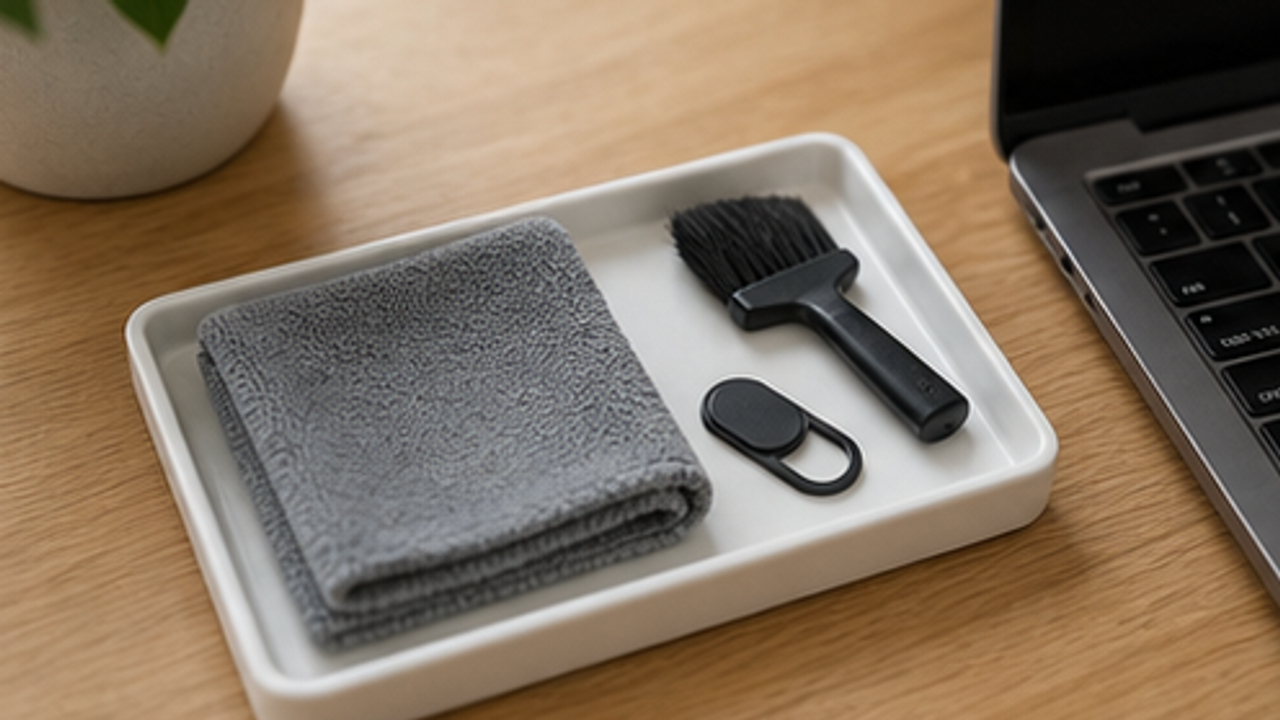 How to Set Up a Webcam Privacy Cover Cleaning Tray