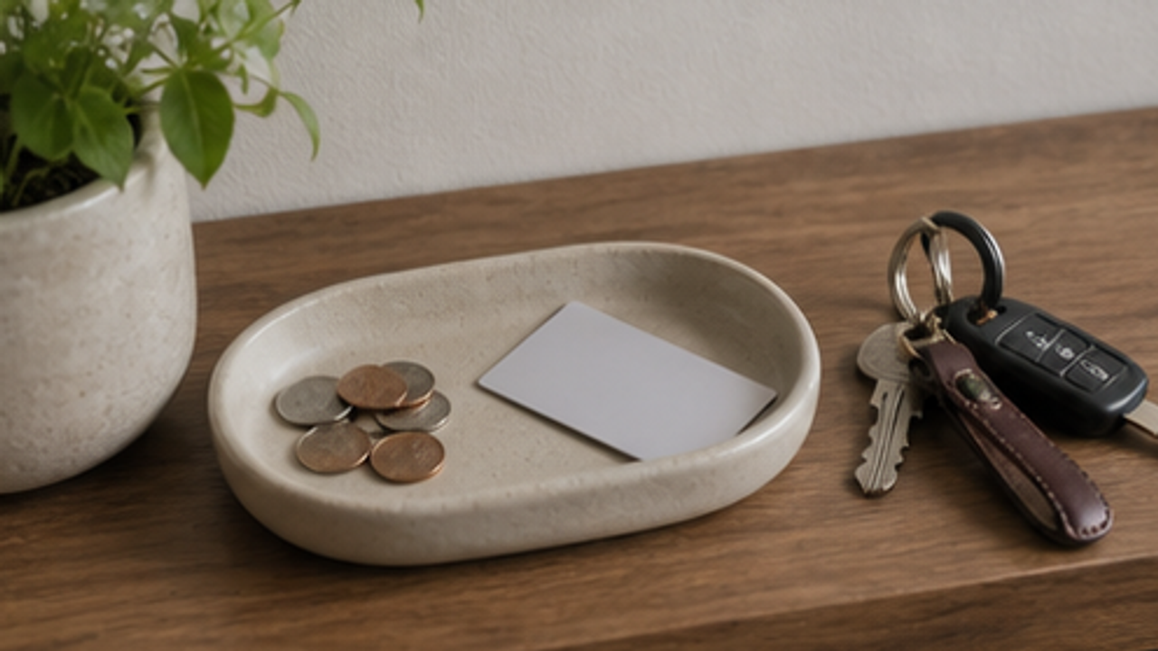 How to Prepare an Entryway Coin and Transit Card Tray