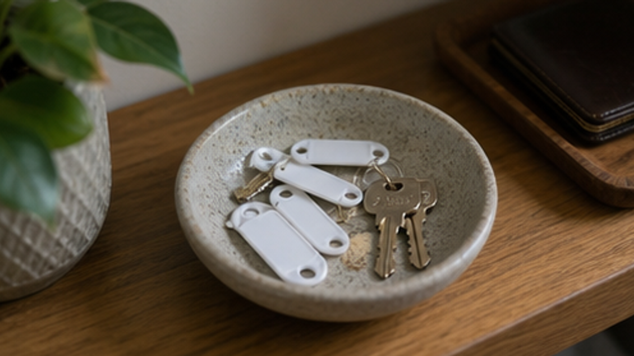 How to Prepare an Entryway Spare Key Tag Bowl