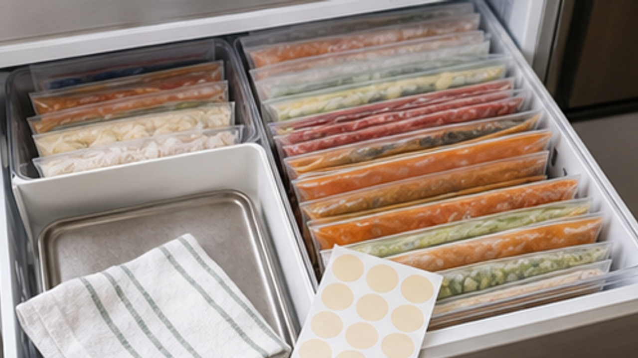 How to Organize Freezer Flat Meal Bags