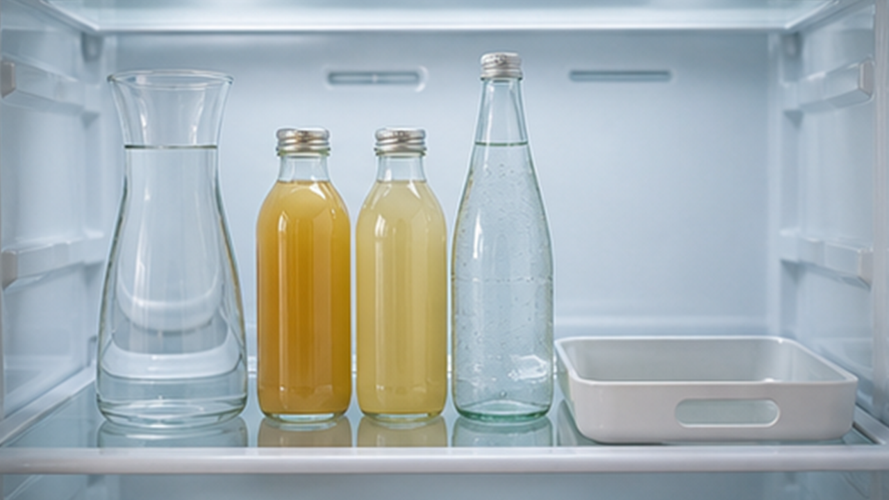 How to Set Up a Fridge Drink Shelf