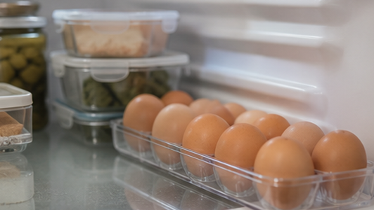 How to Organize a Fridge Egg Refill Carton Spot