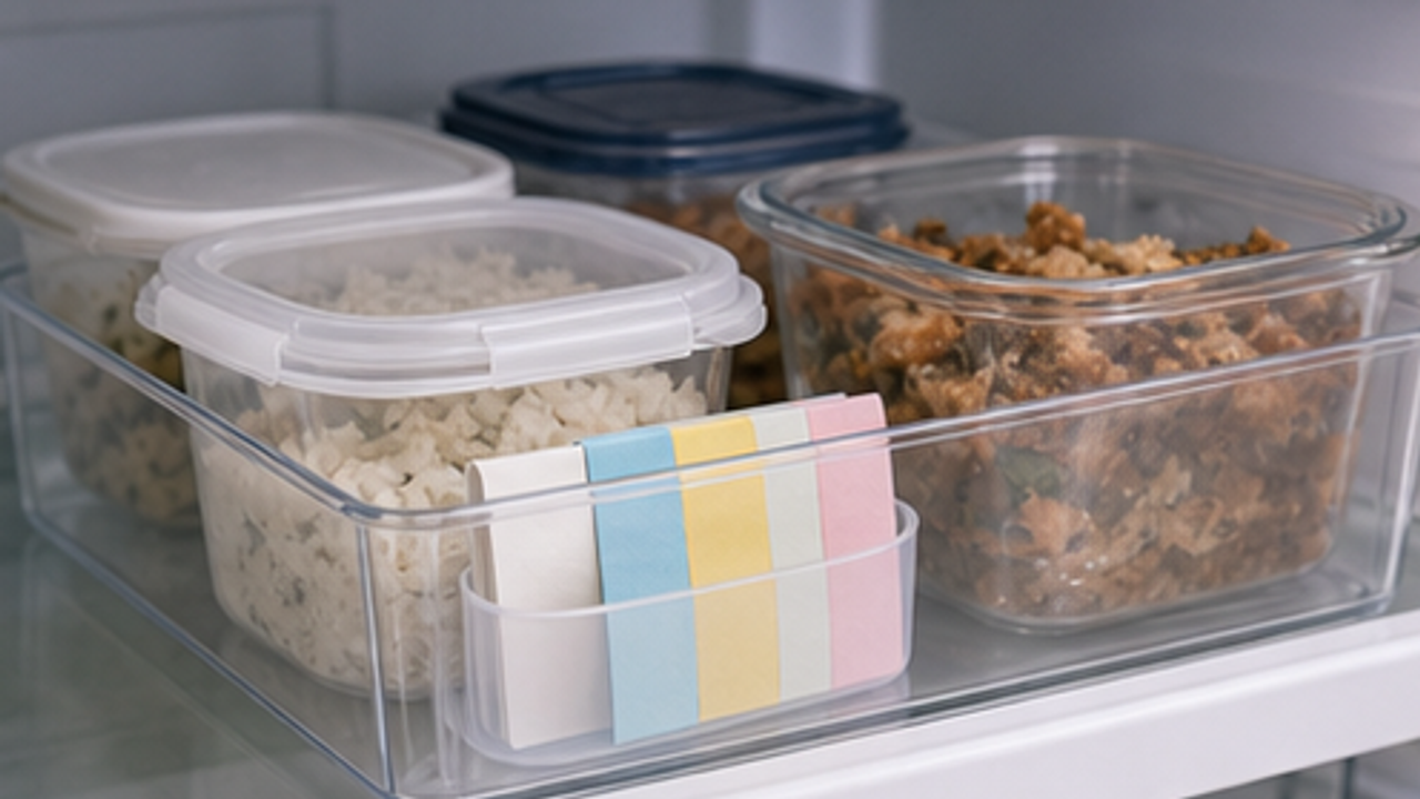 How to Prepare a Fridge Leftover Label Bin