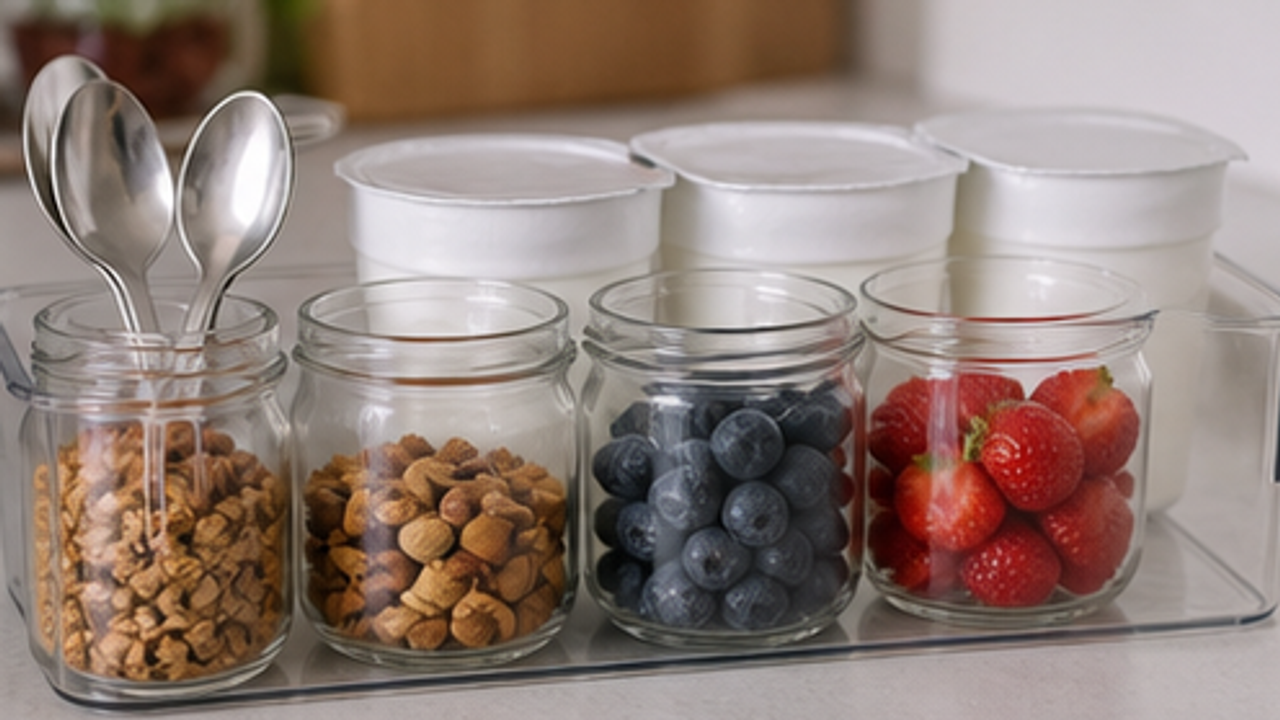 How to Prepare a Fridge Yogurt Breakfast Topping Box