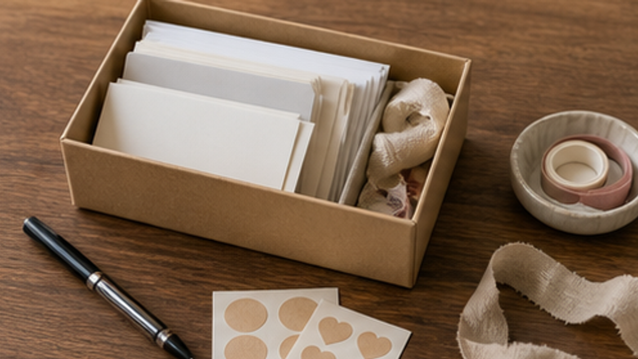 How to Prepare a Gift Card and Envelope Box