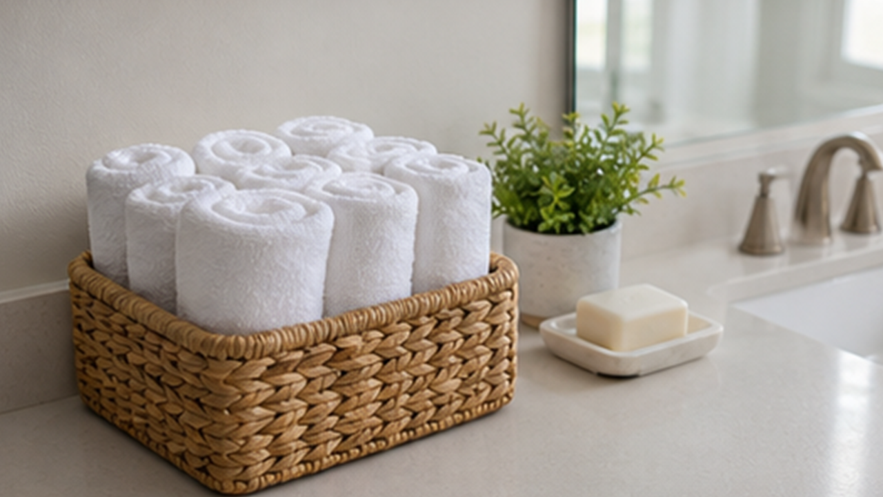 How to Reset a Guest Towel Basket