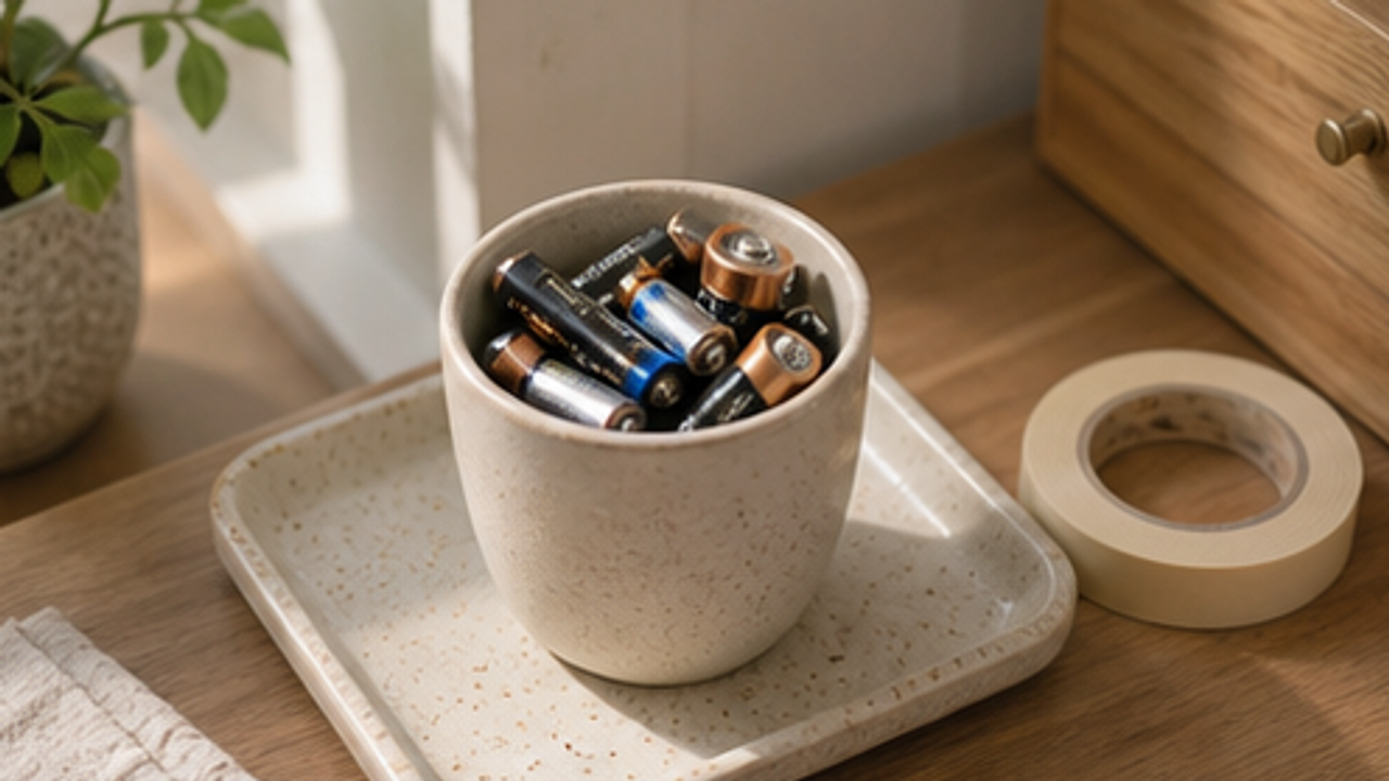 How to Set Up a Used Battery Recycling Cup