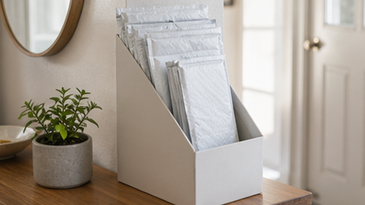 How to Set Up a Hallway Reusable Mailer Slot