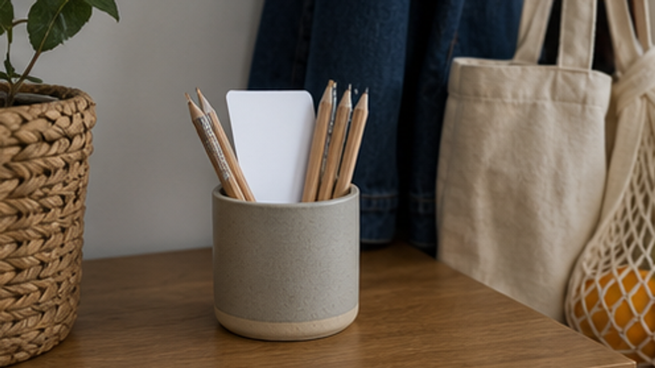 How to Prepare a Hallway Shopping List Pencil Cup
