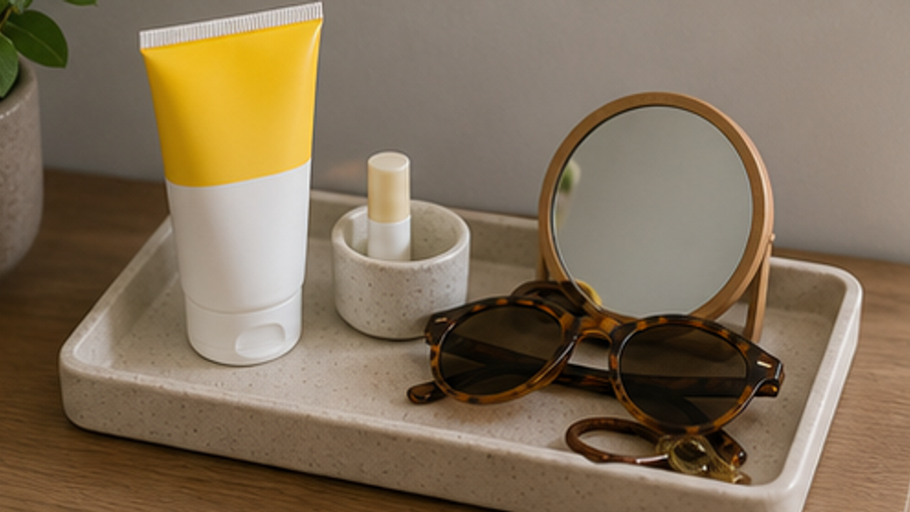 How to Set Up a Hallway Sunscreen and Lip Balm Tray
