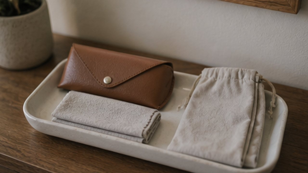 How to Set Up a Hallway Sunglasses Cleaning Pouch
