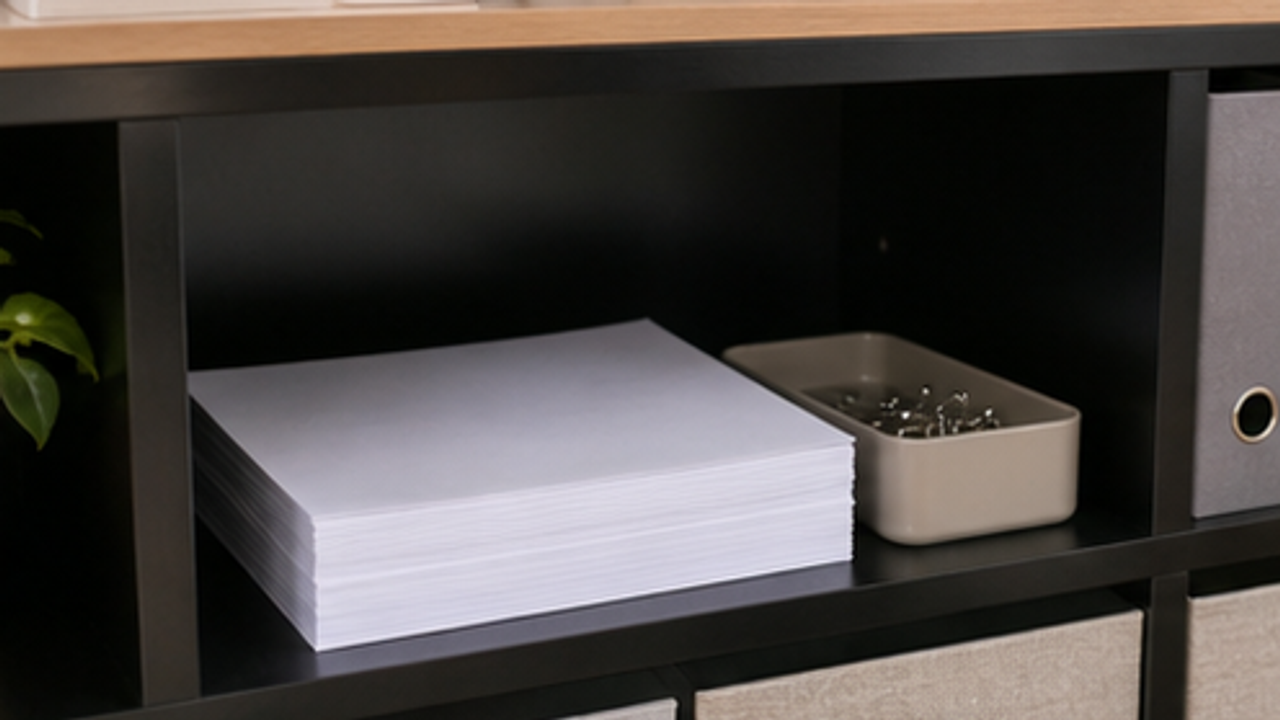 How to Organize a Home Printer Paper Refill Shelf