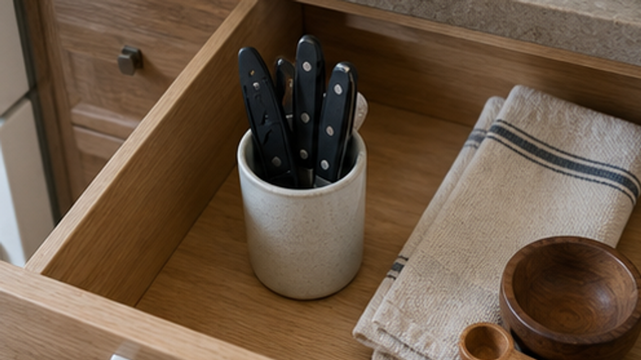 How to Set Up a Kitchen Paring Knife Sheath Cup