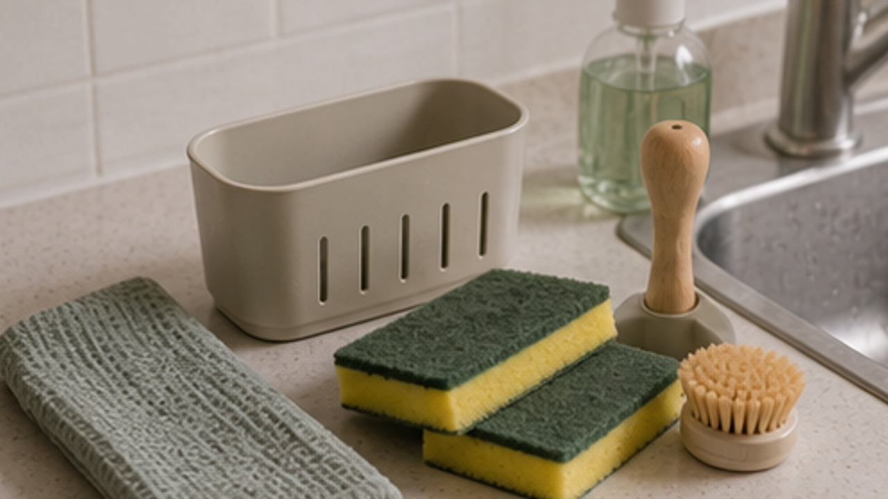 How to Organize a Kitchen Sponge Replacement Cup
