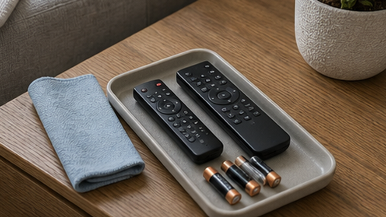 How to Prepare a Living Room Remote Battery Swap Tray