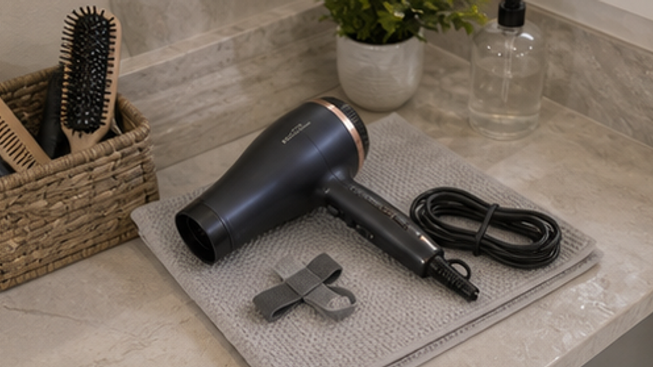 How to Organize a Bathroom Hair Dryer Cord