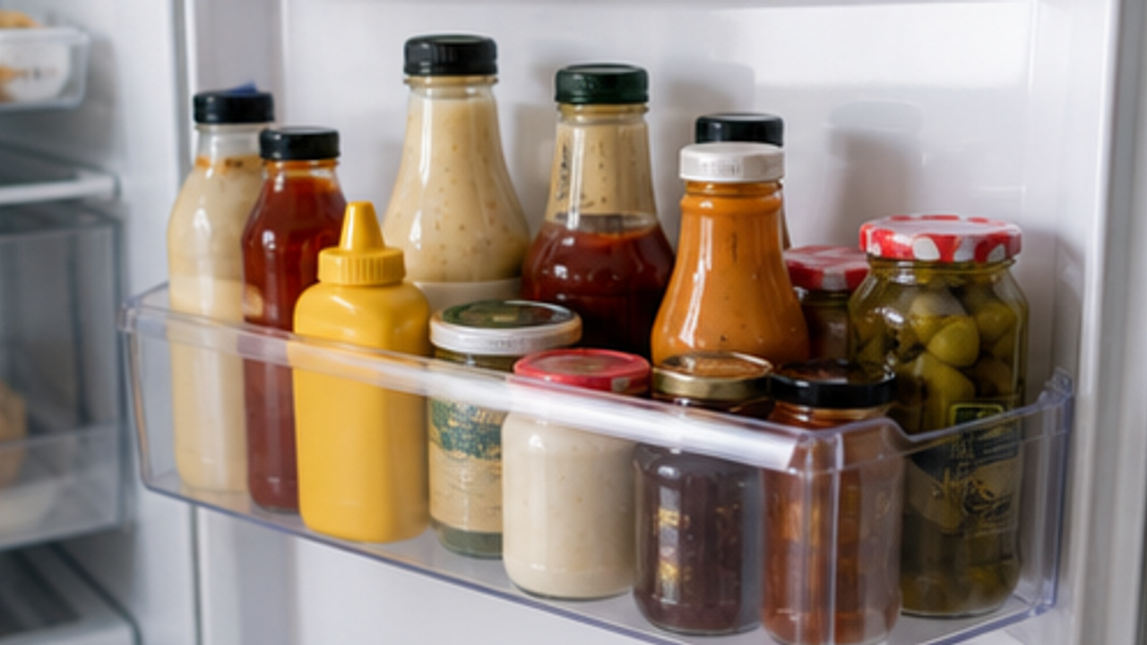 How to Organize the Fridge Condiment Zone