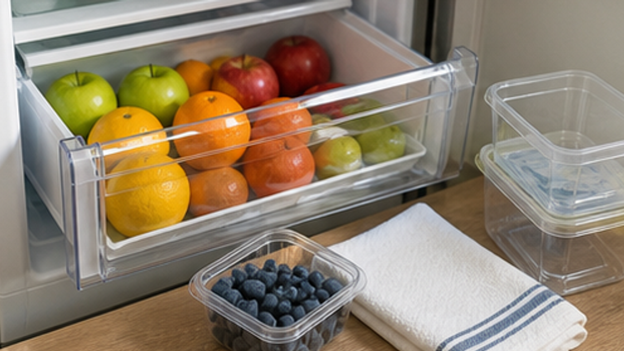 How to Organize the Refrigerator Fruit Drawer