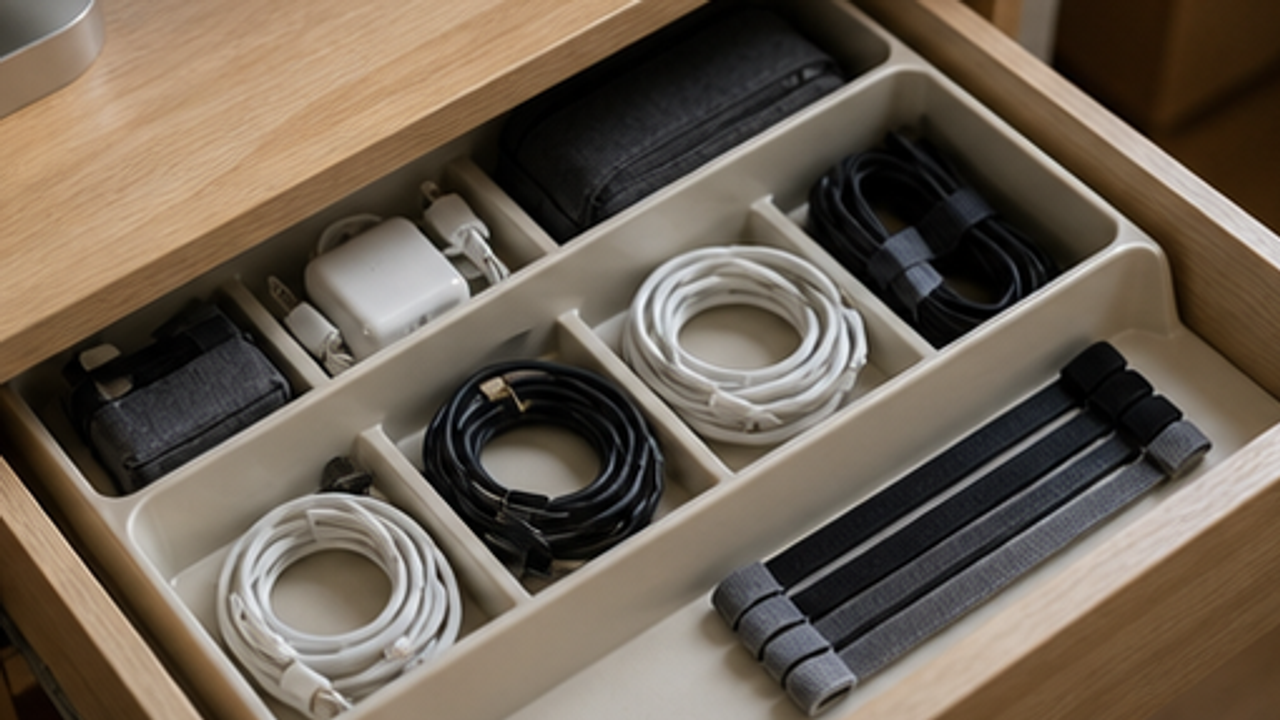 Organize Loose Charging Cables at Home