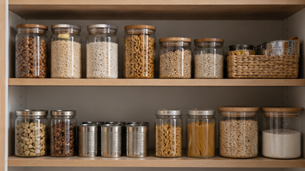 Organize One Pantry Shelf