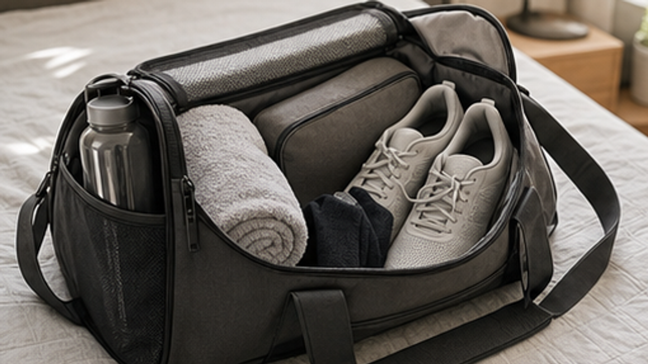 Pack a Gym Bag for a Simple Workout