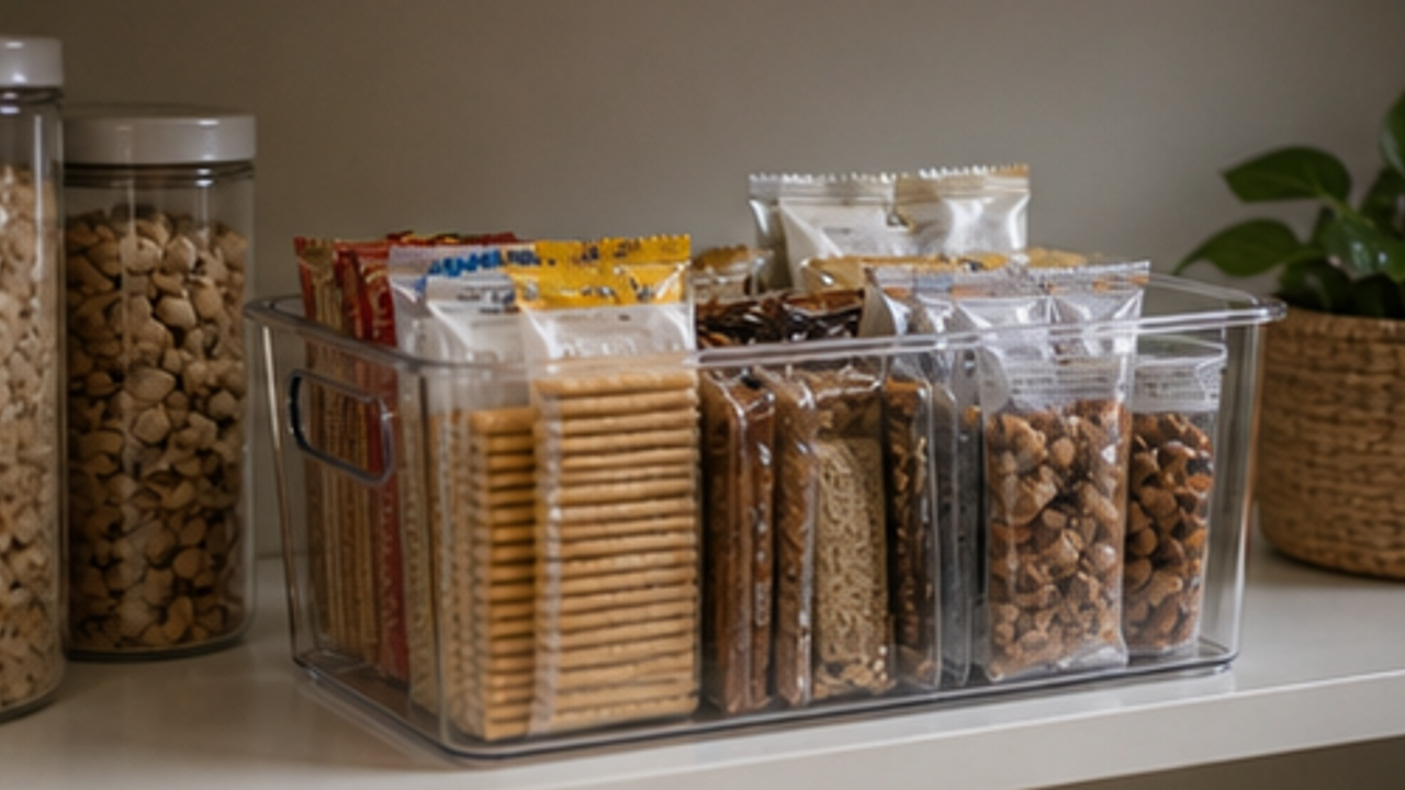 How to Make a Pantry Snack Bin