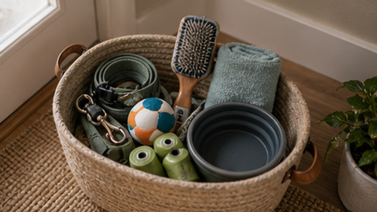 How to Make a Pet Supply Basket