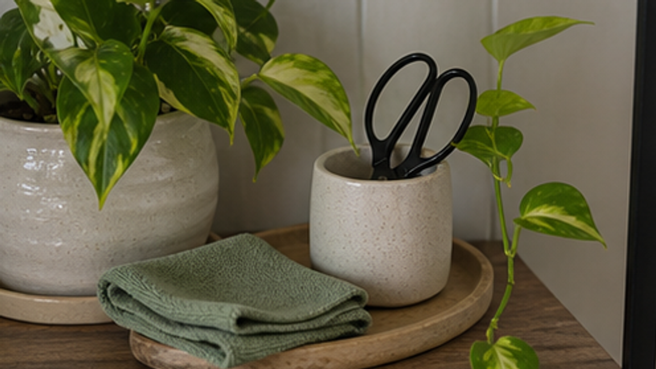 How to Set Up a Plant Pruning Scissors Care Cup
