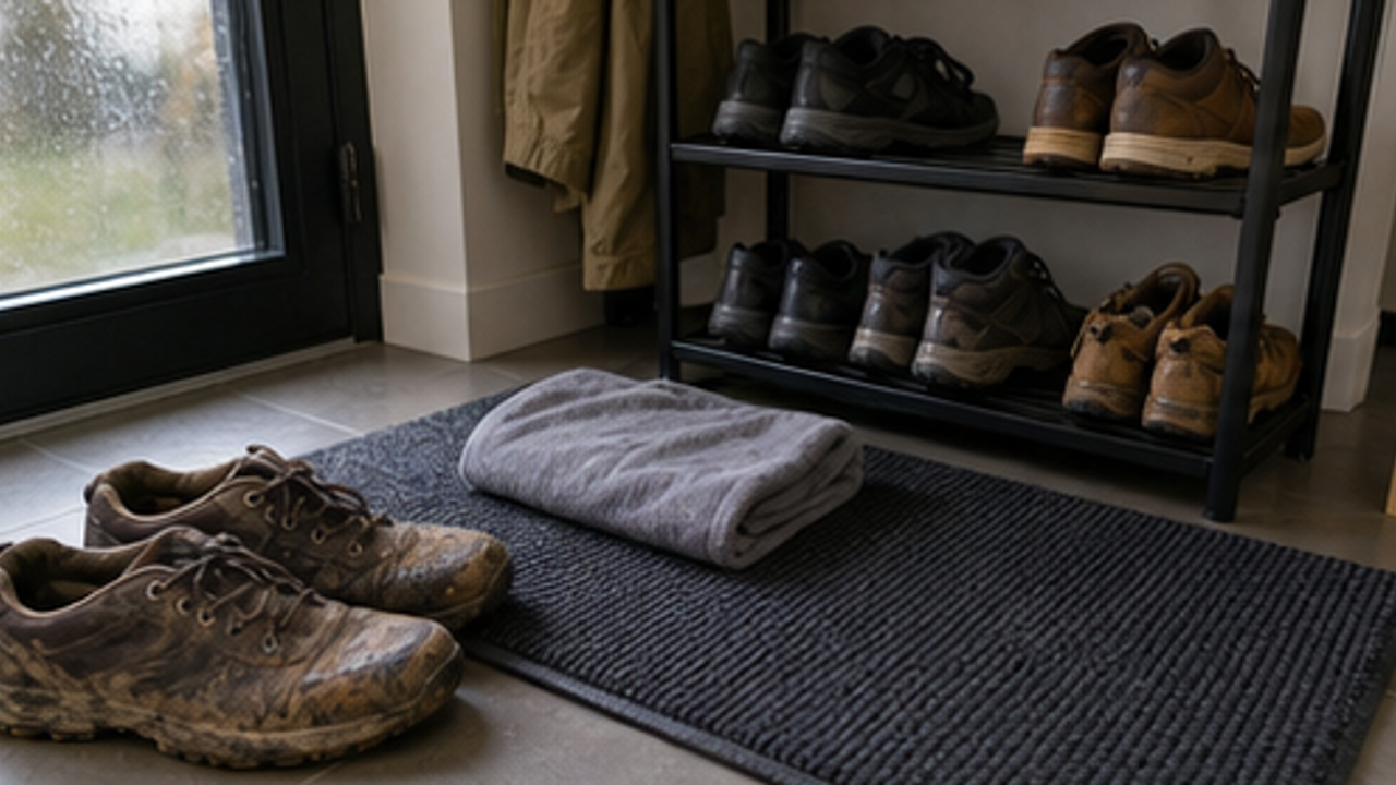 How to Set Up a Rainy-Day Shoe Drying Area