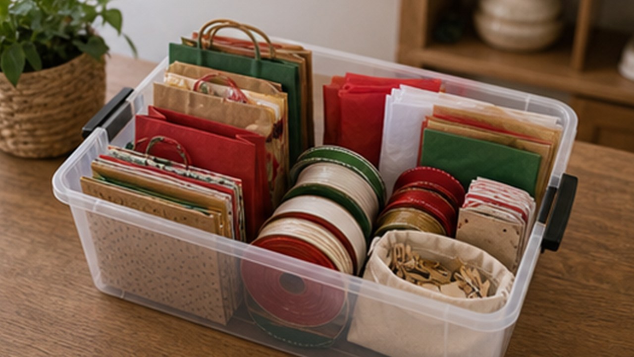 How to Set Up a Reusable Gift Wrap Box