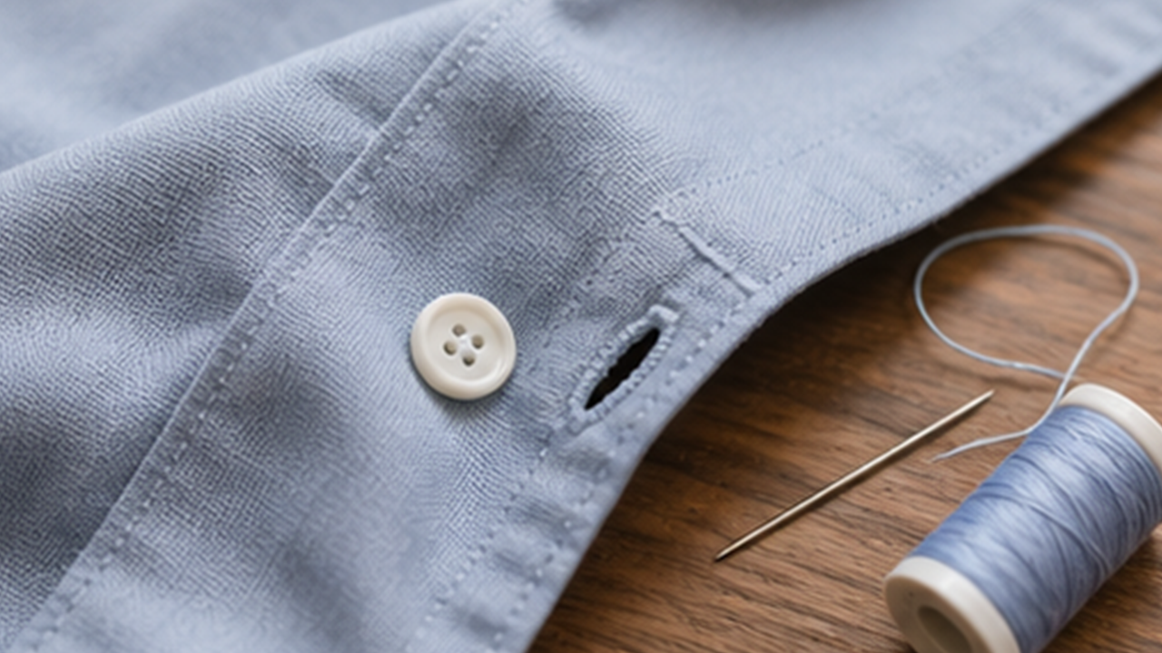 How to Sew a Loose Button Back On