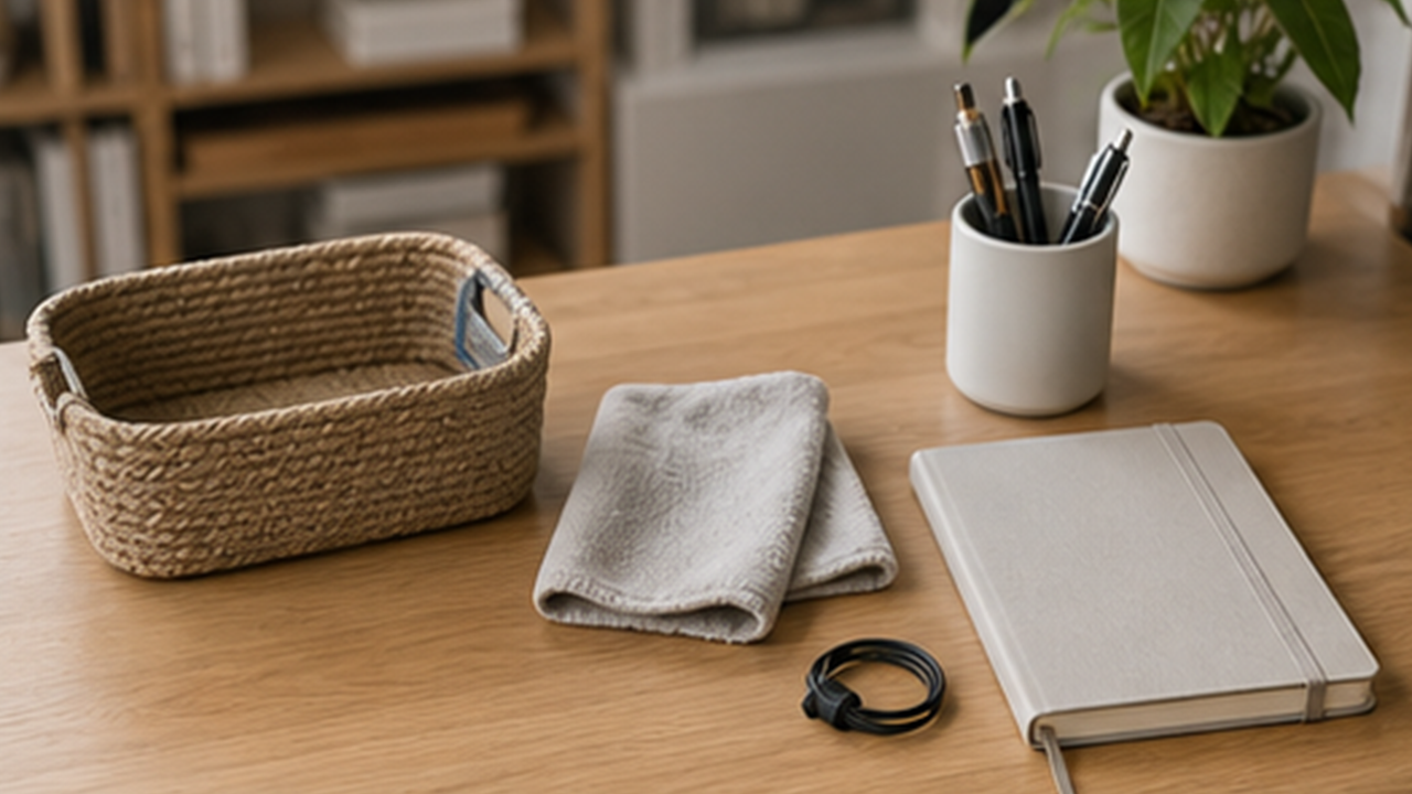 How to Prepare a Simple Desk Reset Basket