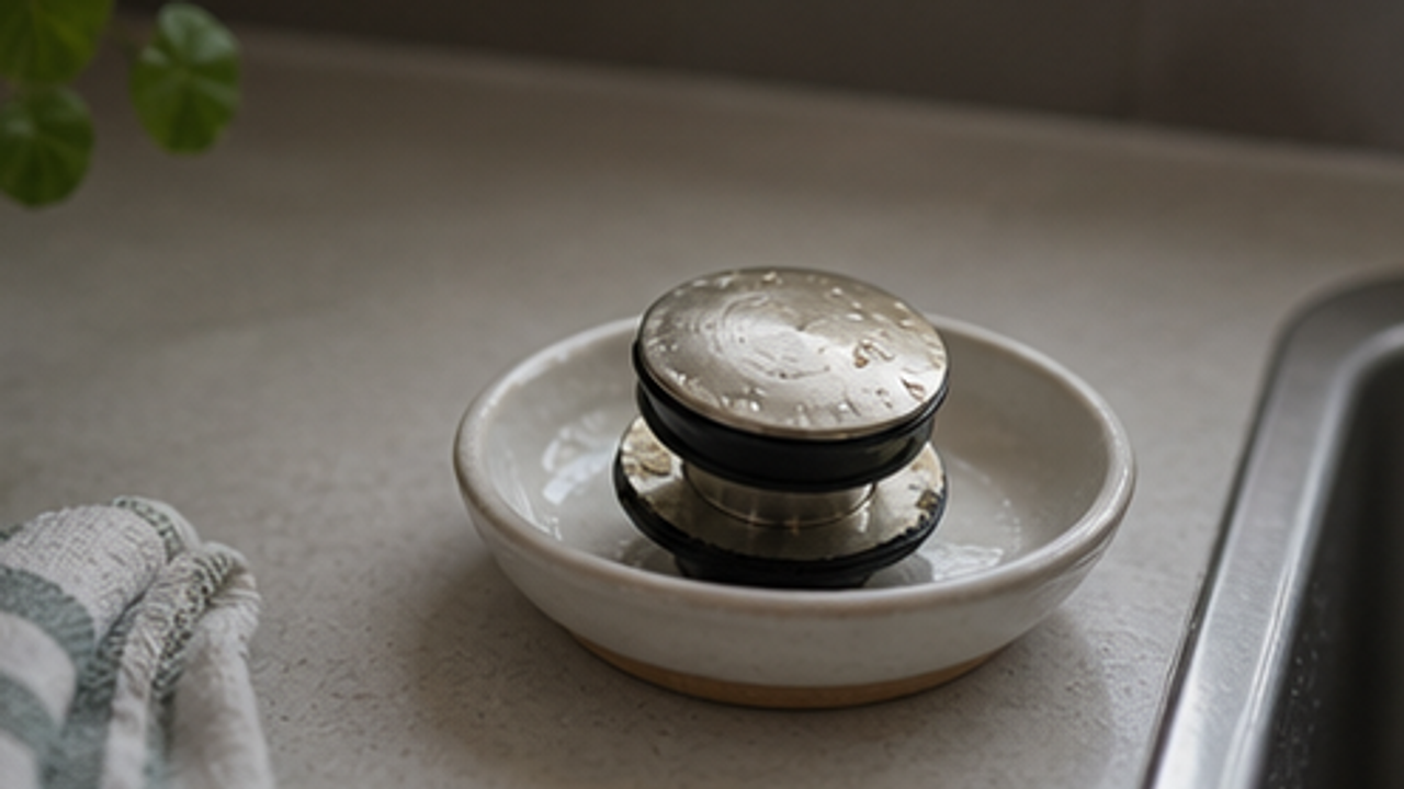 How to Set Up a Sink Drain Stopper Drying Dish