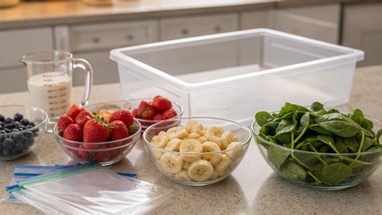 How to Prepare a Smoothie Freezer Pack Drawer
