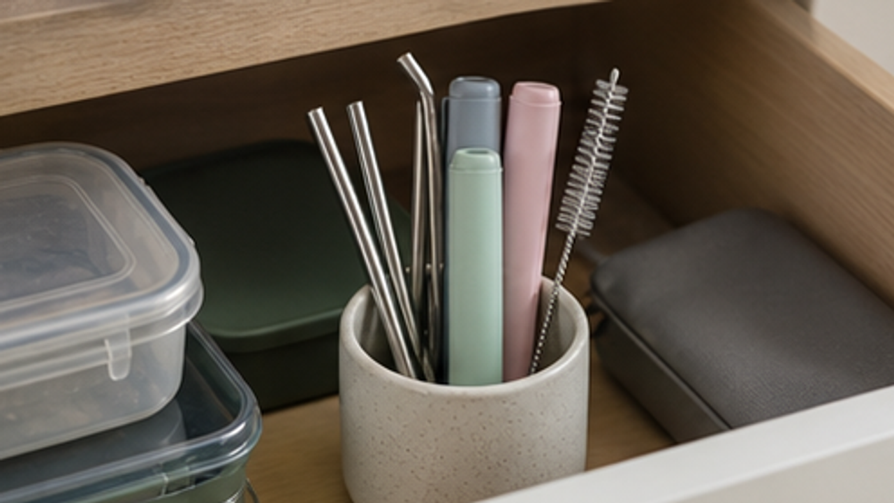How to Organize a Reusable Straw Travel Case Cup
